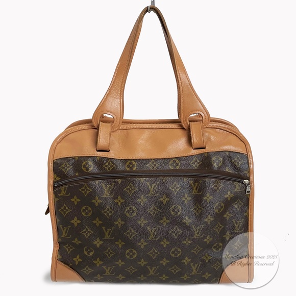 Louis Vuitton Bag Tote Monogram Carry On Diaper Bag French Co Vintage 70s Rare - Picture 7 of 14